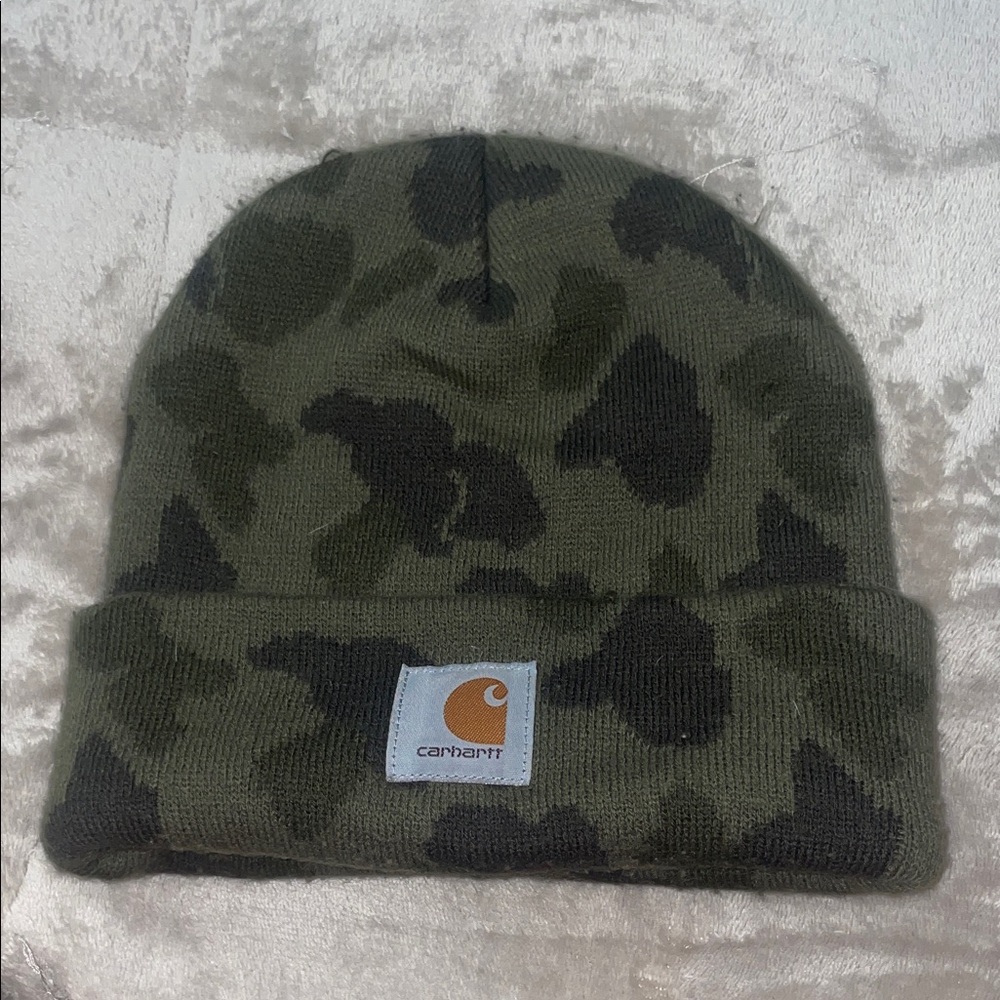 Carhartt Green Camo Beanie